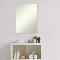 20" X 26" Non-Beveled Svelte Silver Wood Bathroom Wall Mirror - Amanti Art -Avanti Sales Shop GUEST cdb4d6d5 5600 4c22 9cb7 d1f17e65b917