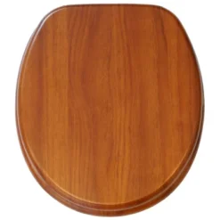 Sanilo Round Molded Wood Toilet Seat With No Slam, Slow, Soft Close Lid, Stainless Steel Hinges, Unique Fun Decorative Design, Vintage Wood Grain -Avanti Sales Shop GUEST cfbfe374 7aac 47a7 a7dd 28cc8384559f