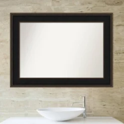 44" X 32" Non-Beveled Mezzanine Wood Bathroom Wall Mirror Espresso Brown - Amanti Art -Avanti Sales Shop GUEST d2639e1b 4401 4053 b66c 3df83b8b32bb