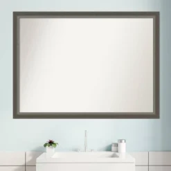 41" X 30" Non-Beveled Domus Wood Bathroom Wall Mirror Dark Silver - Amanti Art -Avanti Sales Shop GUEST d3485f57 1158 4c1a a7e5 d1c7664434f4