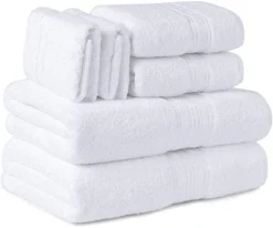 Noble House Ultra Soft 100% Cotton Extra Heavy & Absorbent Hotel & Spa Feel 6pc Bath Towel Set Bathroom 2 Bath Towels 2 Hand Towels 2 Washcloths -Avanti Sales Shop GUEST d9c90b9e 5dda 4104 8622 e4725fb88cdd