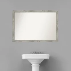 39" X 27" Non-Beveled Dove Square Bathroom Wall Mirror Gray Wash - Amanti Art -Avanti Sales Shop GUEST dda08872 6327 4561 9166 9ed7f874e723