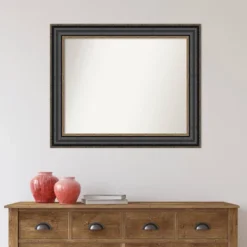 34" X 28" Non-Beveled Thomas Black Bronze Bathroom Wall Mirror - Amanti Art -Avanti Sales Shop GUEST ddb059ff e219 413f 9f23 f29b369c257d