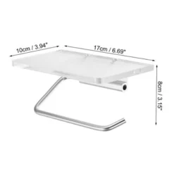 Unique Bargains Wall Mount Aluminum Acrylic Bathroom Toilet Paper Holder Silver Tone Clear 1 Pcs -Avanti Sales Shop GUEST ddbc70d0 bdf4 453a 9033 eeef2f914030