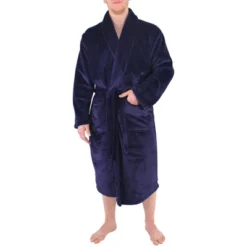 Hudson Home Collection Mens Boy Shawl Collar Plush Robe, Navy, Large X-Large (Lxl) -Avanti Sales Shop GUEST de8d2a36 4d3e 4350 a4af e82d7c438385