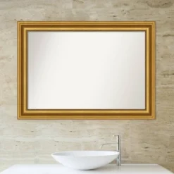 42" X 30" Non-Beveled Parlor Bathroom Wall Mirror Gold - Amanti Art -Avanti Sales Shop GUEST e049246f 6db5 4685 8447 ffa12dc71c2d