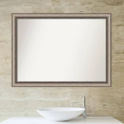 42" X 31" Non-Beveled Lyla Ornate Bathroom Wall Mirror Silver - Amanti Art -Avanti Sales Shop GUEST e0c8a57e e8d3 497c b2fa 3939691e097f