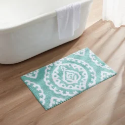 Kate Aurora 100% Premium Cotton Damask Designed Non Slip Bath Rug - 20 In. W X 32 In. L -Avanti Sales Shop GUEST e3688306 2258 445b a98f 460ed03e0616