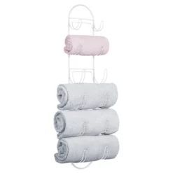 MDesign Metal Wall Mount Bath Towel Storage Organizer Rack, 6 Shelves -Avanti Sales Shop GUEST e4de469b 8fb1 4025 b625 4038fe0f884b