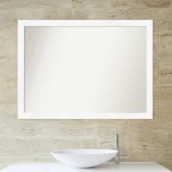 41" X 30" Non-Beveled Cabinet Narrow Bathroom Wall Mirror White - Amanti Art -Avanti Sales Shop GUEST e4deeefb 0dca 4e7b bf09 ccbd41c35c82