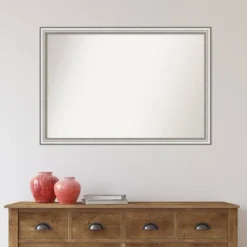 39" X 27" Non-Beveled Salon Silver Narrow Bathroom Wall Mirror - Amanti Art -Avanti Sales Shop GUEST e9137dee 9de9 4285 a6ae e65f02a6ccd9