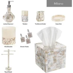 Creative Scents Decorative Mother Of Pearl Bathroom Accessories Set -Avanti Sales Shop GUEST e96b9121 458c 4248 9daa 00e25e2e36d4