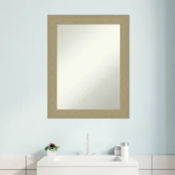 22" X 28" Non-Beveled Mosaic Bathroom Wall Mirror Gold - Amanti Art -Avanti Sales Shop GUEST e9adf3de 3588 4e57 85c5 8d4bf82bc211