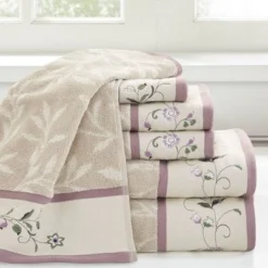 6pc Monroe Embroidered Cotton Jacquard Towel Set - Madison Park -Avanti Sales Shop GUEST ea419bbf 7dc6 4b45 825b f85a9175ddff