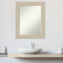 Amanti Art Fair Baroque Cream Petite Bevel Wood Bathroom Wall Mirror 29.5 X 23.5 In. -Avanti Sales Shop GUEST ece18e9d becf 4a0c bee6 7cb41200b008