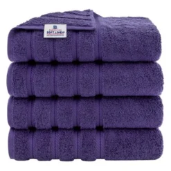 American Soft Linen 4 Pack Bath Towel Set, 100% Cotton, 27 Inch By 54 Inch Bath Towels For Bathroom -Avanti Sales Shop GUEST ede722d9 0a2b 475a b1cc b7333e688744