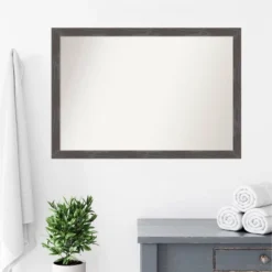 39" X 27" Non-Beveled Woodridge Rustic Gray Wood Bathroom Wall Mirror - Amanti Art -Avanti Sales Shop GUEST f34d32db e49f 47a3 a1cd c68bf67ad91c