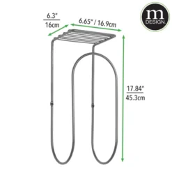 MDesign Metal Wall Mount Towel Rack Holder Organizer With Storage Shelf -Avanti Sales Shop GUEST f40afd35 ea95 4d2c aeea 43f2e54e88be