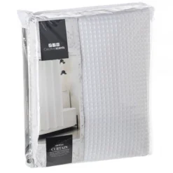 Creative Scents White Waffle Shower Curtain With Line -Avanti Sales Shop GUEST f8386029 584f 4e20 a923 4db1ba717724