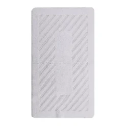 Diagonal Racetrack 100% Cotton Reversible Bath Rug White By Knightsbridge -Avanti Sales Shop GUEST f97976f2 7e75 4388 9e85 090f808308bd