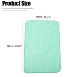 Unique Bargains Bathroom Rugs Polyester Bath Mat Machine Washable Green Cobblestone Pattern 23.62"x15.75" -Avanti Sales Shop GUEST fa174487 df48 4ca0 ab6a d11d9c427fb6