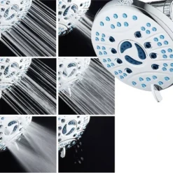 High Pressure 50 Mode Rain And Handheld Three Way Shower Head Combo Chrome - Aquabar -Avanti Sales Shop GUEST faf3512e 8a4e 4e46 a15e abf1723a431a