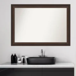 41" X 29" Non-Beveled Lara Wood Bathroom Wall Mirror Bronze - Amanti Art -Avanti Sales Shop GUEST fc165f96 e8c3 49ce a809 9ec4fb8631b5