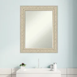 Amanti Art Fair Baroque Cream Petite Bevel Wood Bathroom Wall Mirror 29.5 X 23.5 In. -Avanti Sales Shop GUEST fc5f349c 6ac0 4a6d a35b f40b17871c91