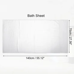 Unique Bargains Soft Absorbent Cotton Bath Towel For Bathroom Kitchen Shower Towel Classic Design 1 Pcs -Avanti Sales Shop GUEST fdff2246 55ce 4521 9beb 024f700ddb82